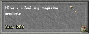 hůlka k určení síly orbu